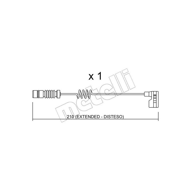 QUICK BRAKE WS 0157 A Témoin d'usure de plaquette de frein pour