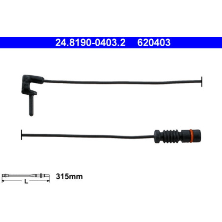 ATE 24.8190-0403.2 Sensore usura pastiglie freni per
