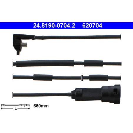 ATE 24.8190-0704.2 Sensor desgaste pastillas freno para Vectra Cavalier