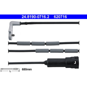 ATE 24.8190-0716.2 Sensore usura pastiglie freni per Omega Senator Carlton