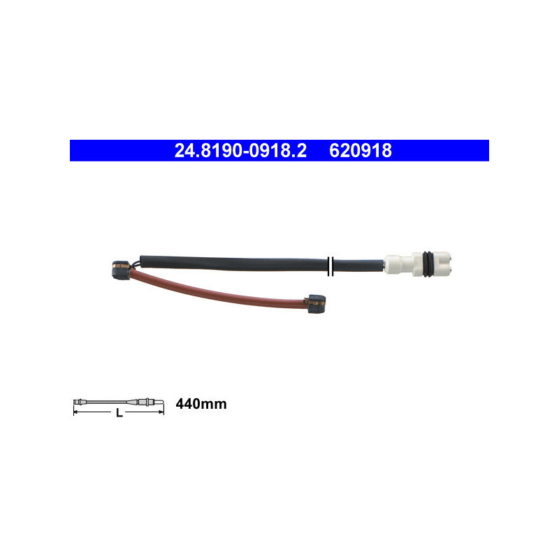 ATE 24.8190-0918.2 Bremsbelagverschleißsensor für Porsche 911