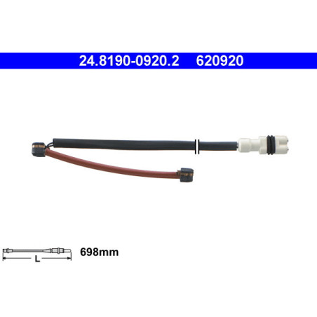 ATE 24.8190-0920.2 Brake Pad Wear Sensor for Porsche 911