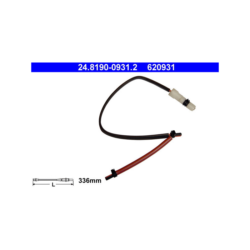 ATE 24.8190-0931.2 Sensor desgaste pastillas freno delantero derecho para Porsche 911
