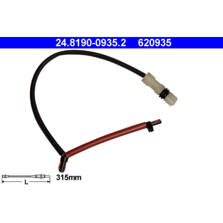 ATE 24.8190-0935.2 Témoin d'usure de plaquette de frein pour Porsche Cayman