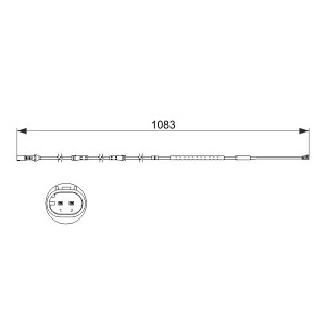 BREMBO A 00 520 Sensor desgaste pastillas freno para