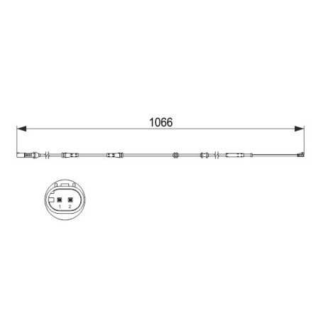 BOSCH 1 987 473 501 Brake Pad Wear Sensor for