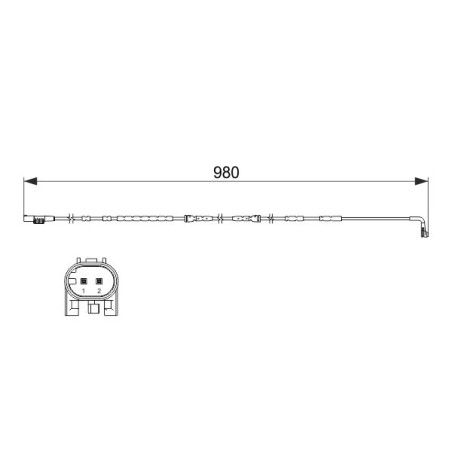 BREMBO A 00 526 Sensore usura pastiglie freni per