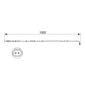 FEBI BILSTEIN 170793 Czujnik zużycia klocków hamulcowych dla