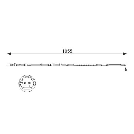 BOSCH 1 987 473 506 Brake Pad Wear Sensor for