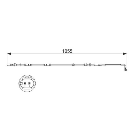FEBI BILSTEIN 171446 Bremsbelagverschleißsensor für