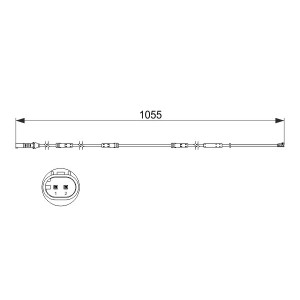 BOSCH 1 987 473 508 Brake Pad Wear Sensor for