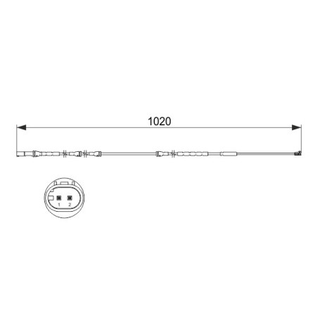BREMBO A 00 385 Bremsbelagverschleißsensor für
