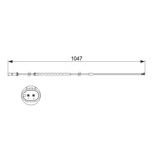 BOSCH 1 987 473 512 Brake Pad Wear Sensor for