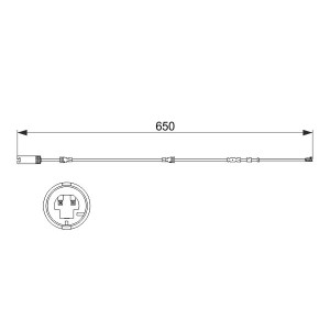 BREMBO A 00 312 Sensor desgaste pastillas freno para