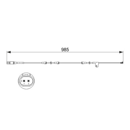 BREMBO A 00 352 Témoin d'usure de plaquette de frein pour