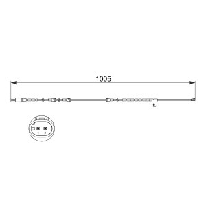 BREMBO A 00 332 Snímač opotrebovania brzdových doštičiek pre