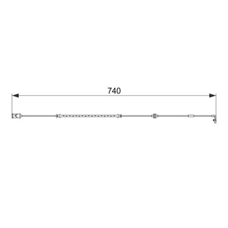 ATE 24.8190-0210.2 Bremsbelagverschleißsensor für