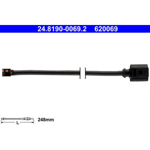 ATE 24.8190-0069.2 Sensore usura pastiglie freni per 911 Boxster Cayman