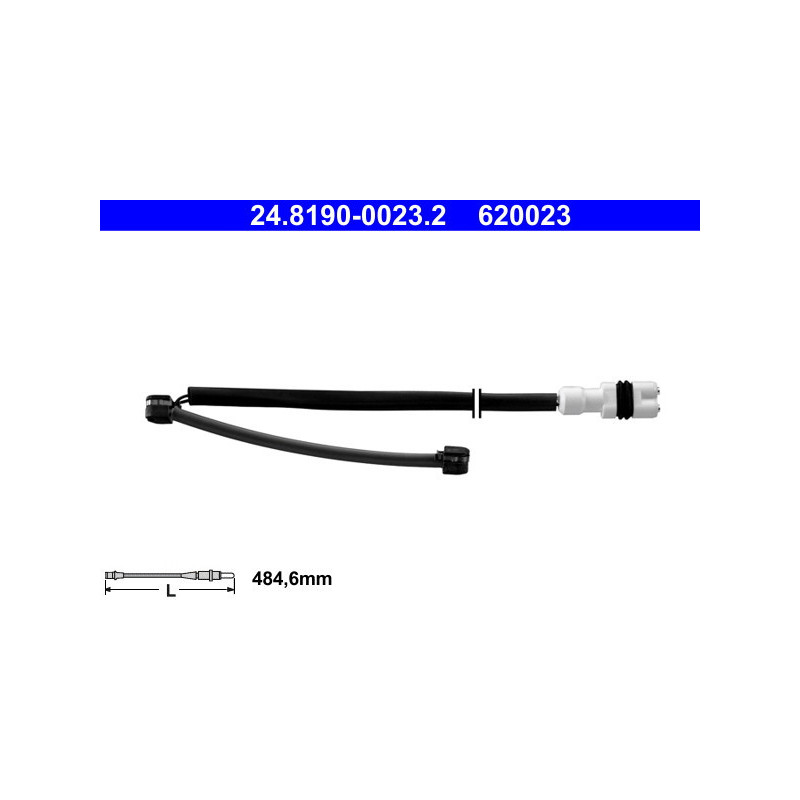 ATE 24.8190-0023.2 Témoin d'usure de plaquette de frein pour Porsche 911
