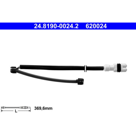 ATE 24.8190-0024.2 Brake Pad Wear Sensor Front Right for Boxster Cayman 911 Boxter