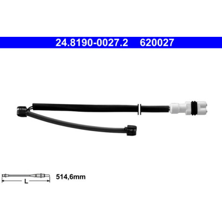 ATE 24.8190-0027.2 Brake Pad Wear Sensor for Porsche 911