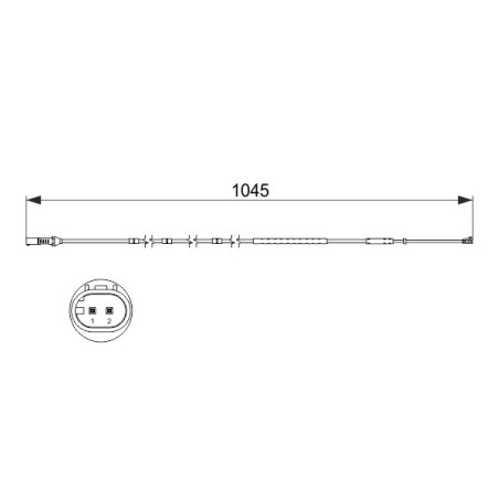 A.B.S. 39648 Bremsbelagverschleißsensor für