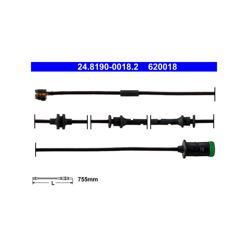 ATE 24.8190-0018.2 Bremsbelagverschleißsensor für Astra Zafira Astravan