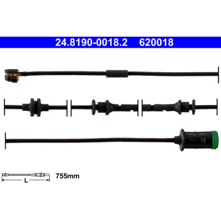 ATE 24.8190-0018.2 Bremsbelagverschleißsensor für Astra Zafira Astravan