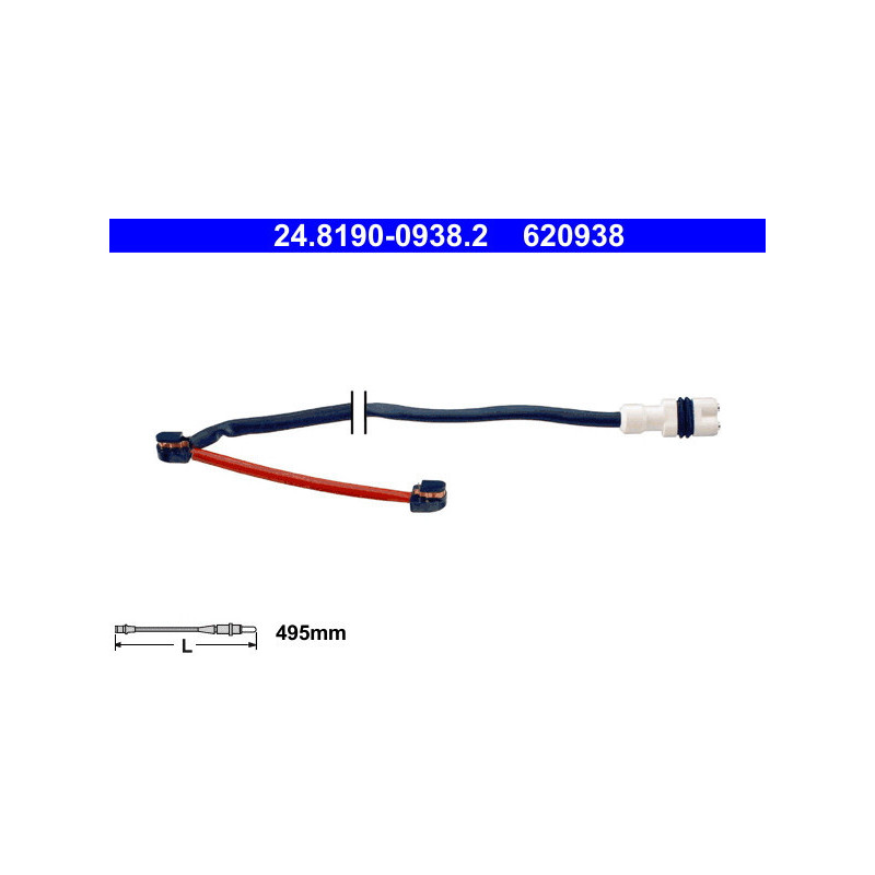 ATE 24.8190-0938.2 Sensore usura pastiglie freni per Porsche 911