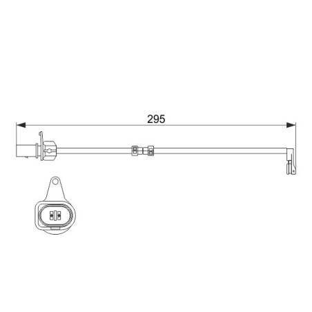 BOSCH 1 987 474 508 Brake Pad Wear Sensor for