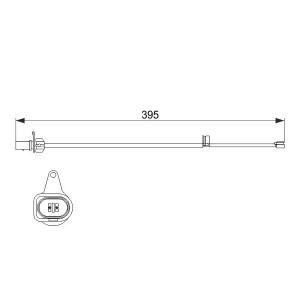 A.B.S. 39678 Bremsbelagverschleißsensor für