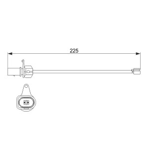 A.B.S. 39679 Bremsbelagverschleißsensor für