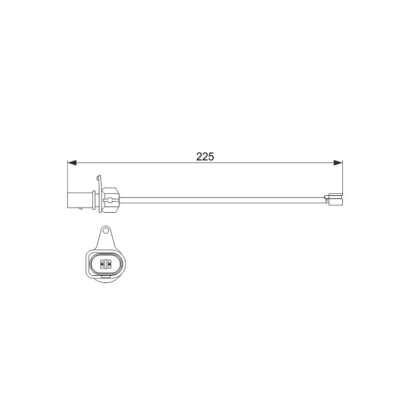 A.B.S. 39679 Sensor desgaste pastillas freno para