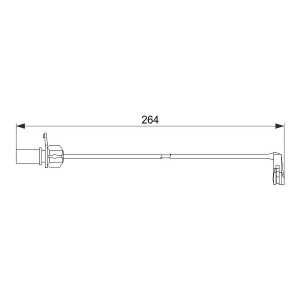A.B.S. 39681 Sensor desgaste pastillas freno para