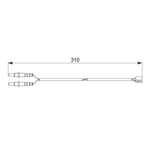 A.B.S. 39683 Bremsbelagverschleißsensor für