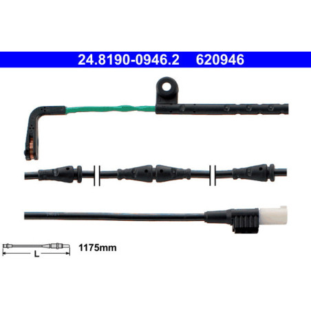 ATE 24.8190-0946.2 Bremsbelagverschleißsensor Vorne für Land Rover Discovery