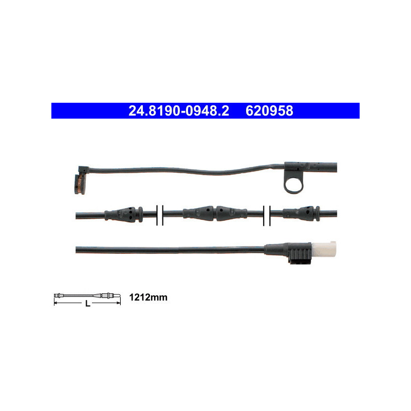 ATE 24.8190-0948.2 Témoin d'usure de plaquette de frein pour