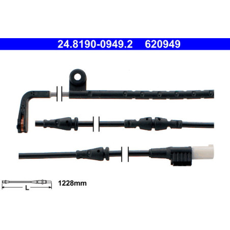 ATE 24.8190-0949.2 Brake Pad Wear Sensor Front for