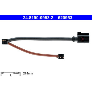 ATE 24.8190-0953.2 Sensor desgaste pastillas freno para Porsche 911 Boxter
