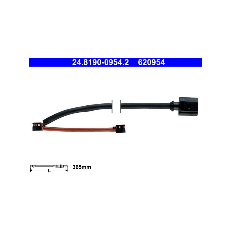 ATE 24.8190-0954.2 Brake Pad Wear Sensor for Porsche Cayenne