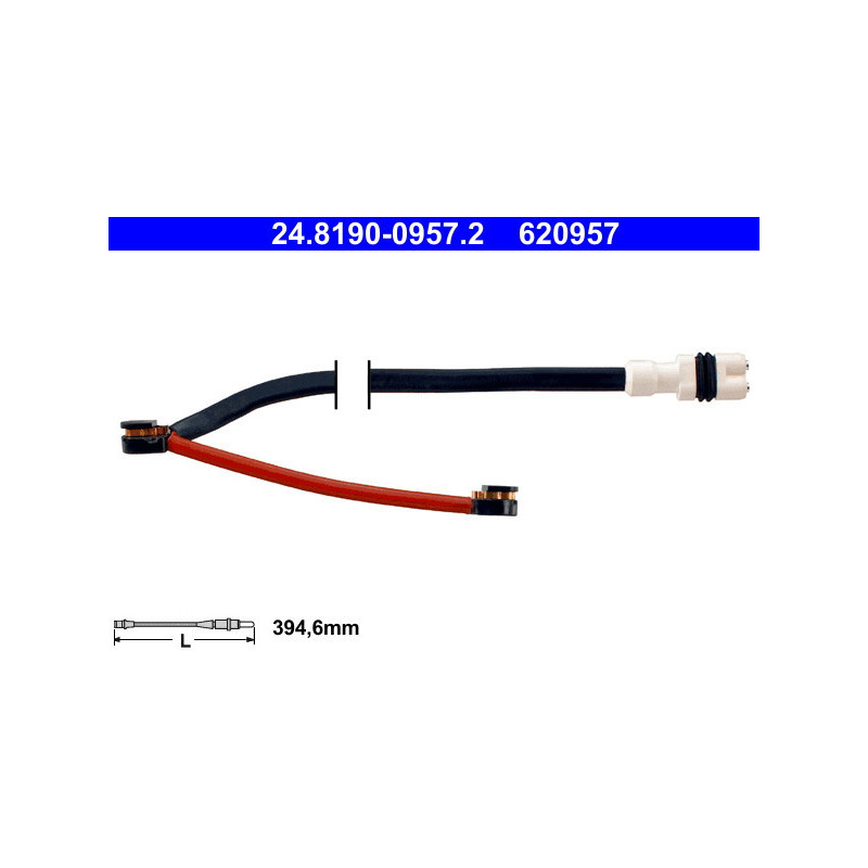 ATE 24.8190-0957.2 Brake Pad Wear Sensor for Porsche 911 Cayman