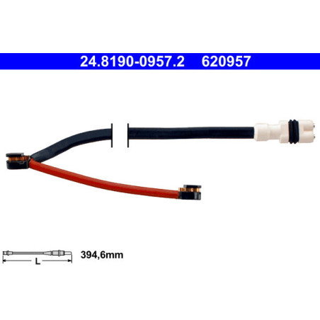 ATE 24.8190-0957.2 Brake Pad Wear Sensor for Porsche 911 Cayman