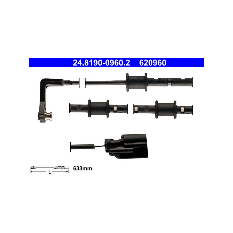 ATE 24.8190-0960.2 Bremsbelagverschleißsensor für Jaguar XF XJ XK