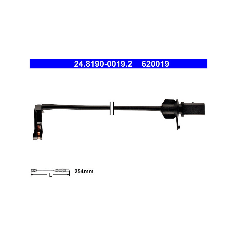 ATE 24.8190-0019.2 Brake Pad Wear Sensor for Audi A6 A7 A8