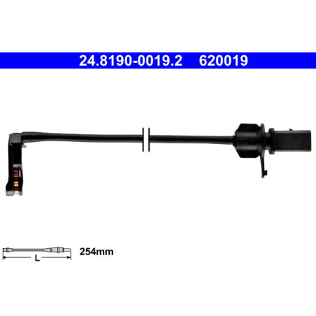 ATE 24.8190-0019.2 Témoin d'usure de plaquette de frein pour Audi A6 A7 A8