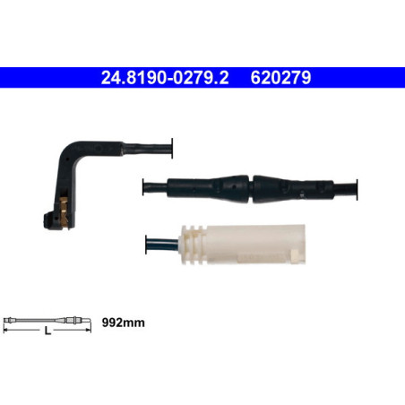 ATE 24.8190-0279.2 Sensore usura pastiglie freni per BMW 5