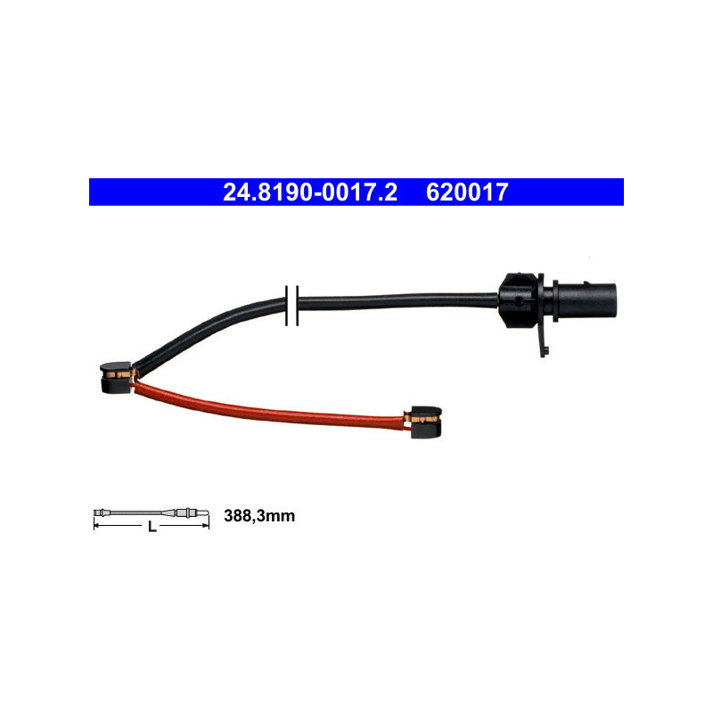 ATE 24.8190-0017.2 Sensor desgaste pastillas freno para Audi R8 A4 A5