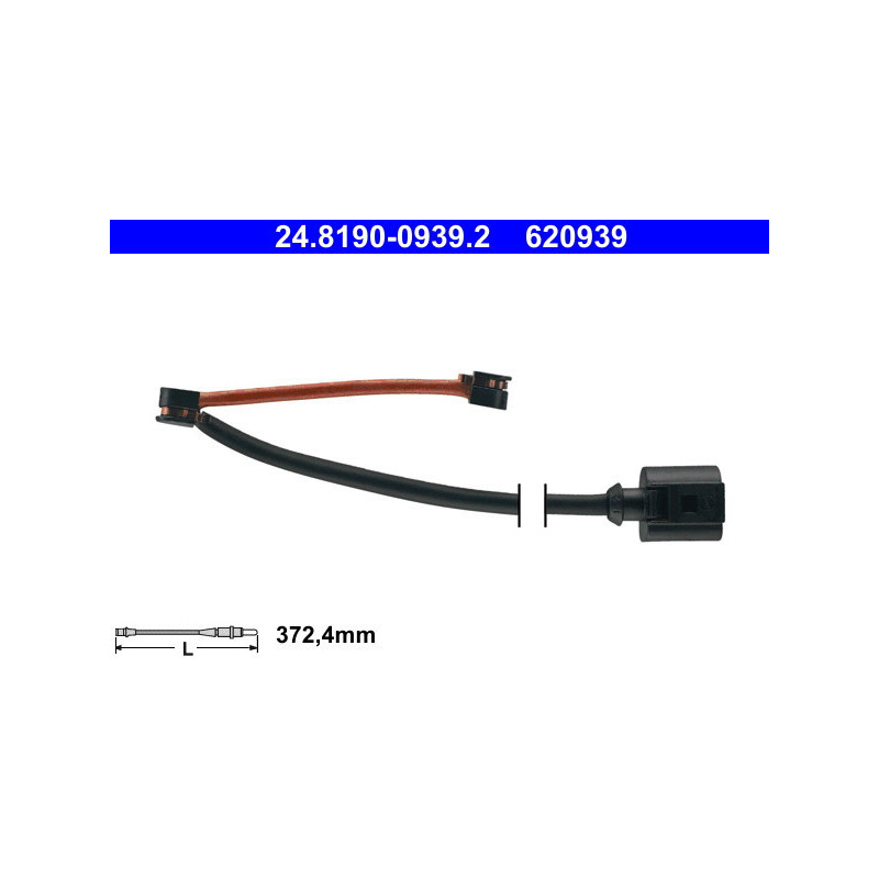 ATE 24.8190-0939.2 Sensor desgaste pastillas freno para Porsche Panamera Cayenne