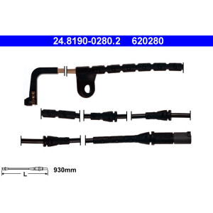 ATE 24.8190-0280.2 Snímač opotrebovania brzdových doštičiek pre BMW X6