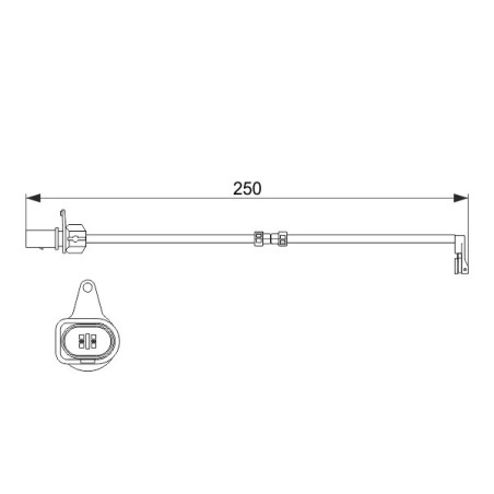 BOSCH 1 987 474 510 Brake Pad Wear Sensor for